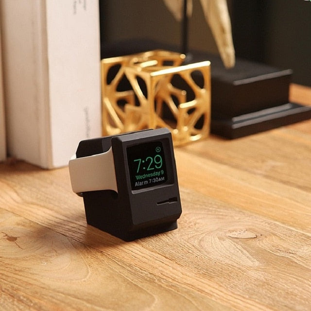 Retro Computer Charger Stand For Apple Watch