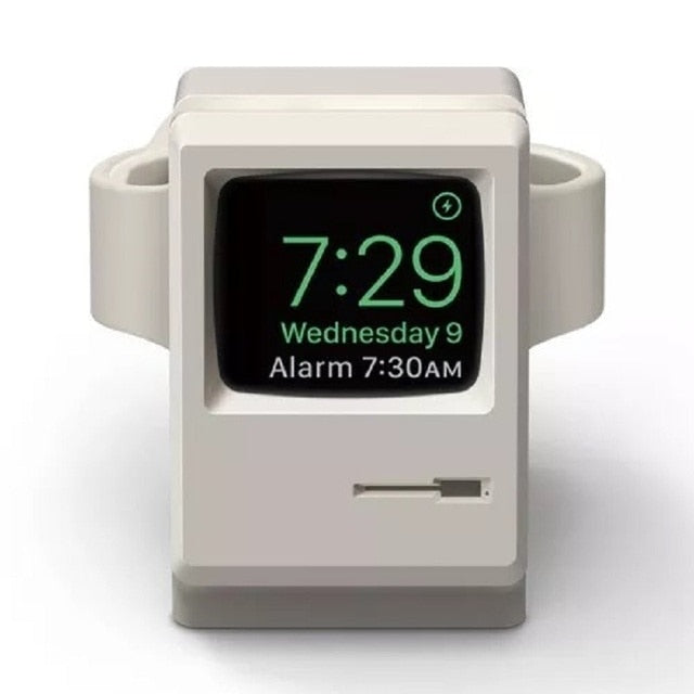 Retro Computer Charger Stand For Apple Watch